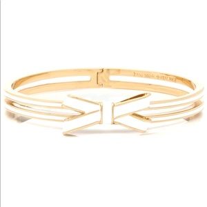 Kate spade double bow hinge bangle bracelet